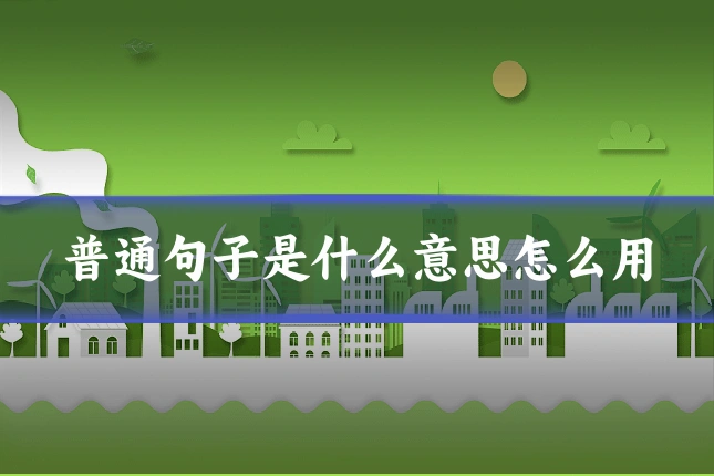 普通句子是什么意思怎么用