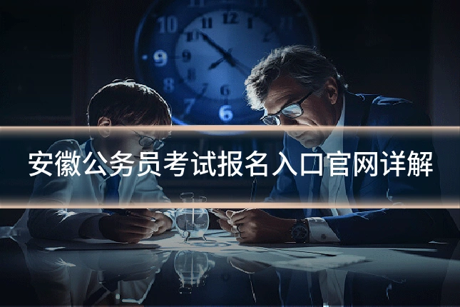 安徽公务员考试报名入口官网详解