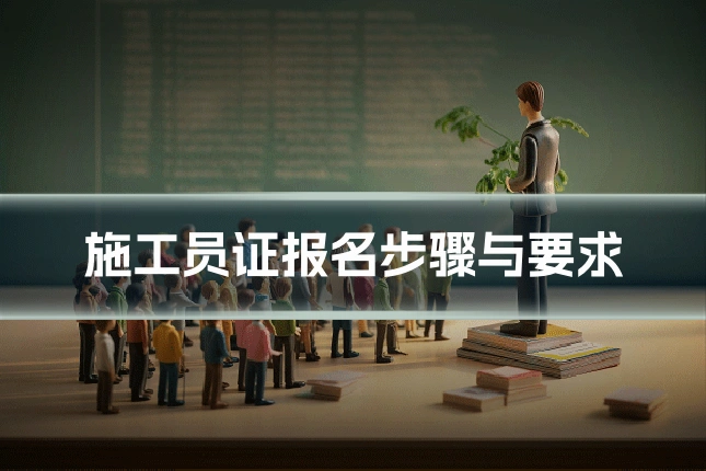施工员证报名步骤与要求