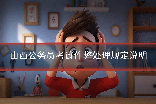 山西公务员考试作弊处理规定说明
