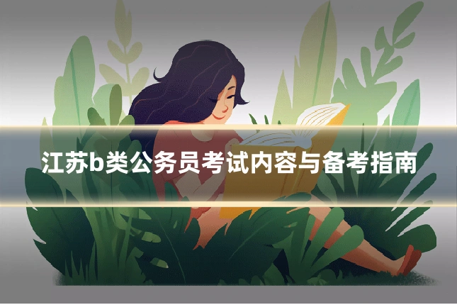 江苏b类公务员考试内容与备考指南
