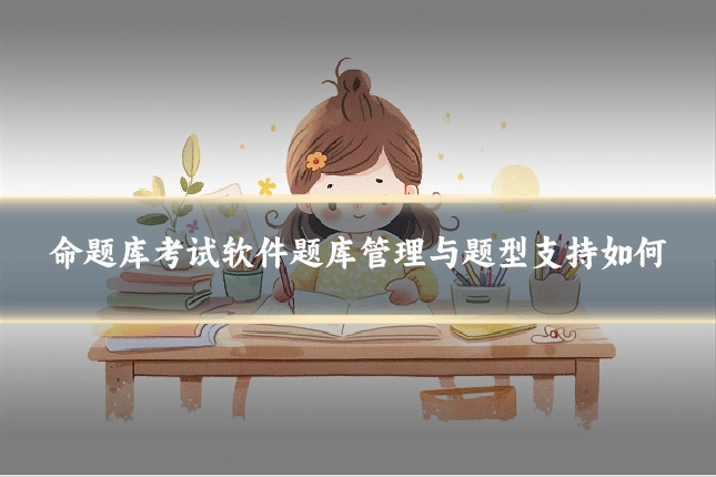 命题库考试软件题库管理与题型支持如何