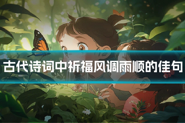古代诗词中祈福风调雨顺的佳句