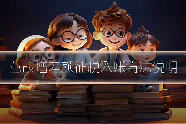 营改增差额征税入账方法说明