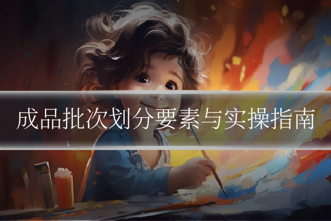 成品批次划分要素与实操指南