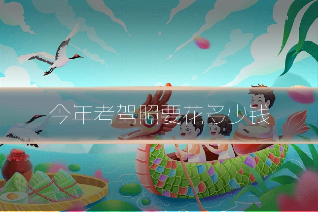 今年考驾照要花多少钱