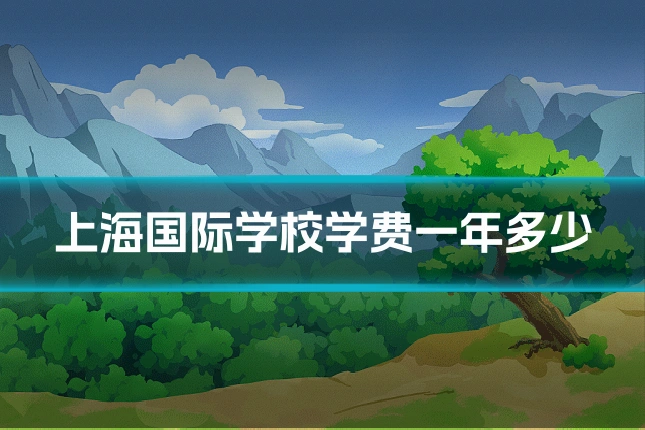 上海国际学校学费一年多少