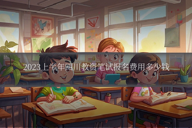 2023上半年四川教资笔试报名费用多少钱