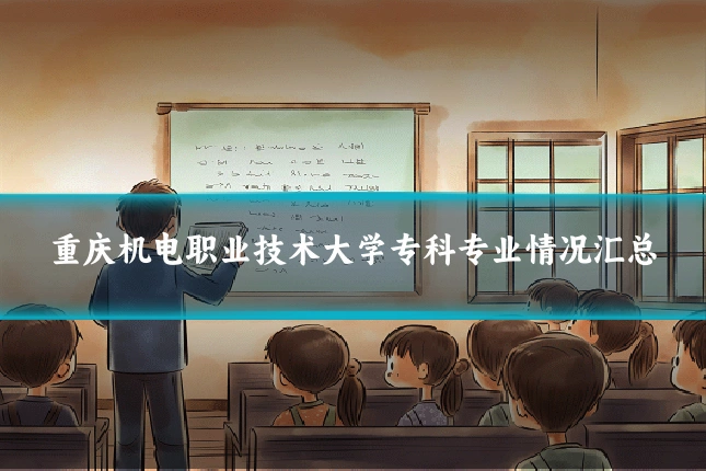 重庆机电职业技术大学专科专业情况汇总