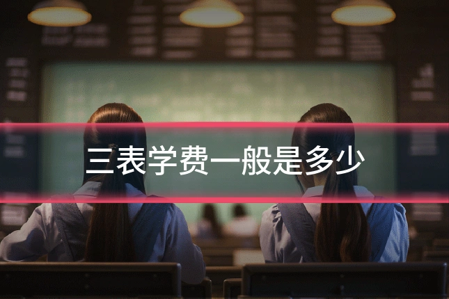 三表学费一般是多少