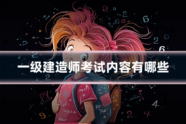一级建造师考试内容有哪些