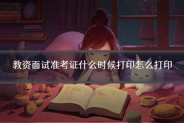 教资面试准考证什么时候打印怎么打印