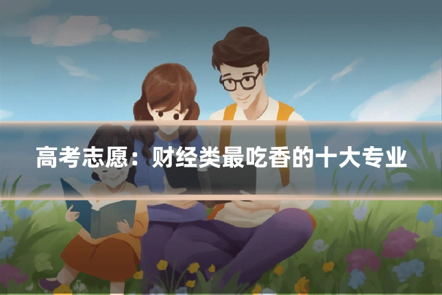 高考志愿:财经类最吃香的十大专业