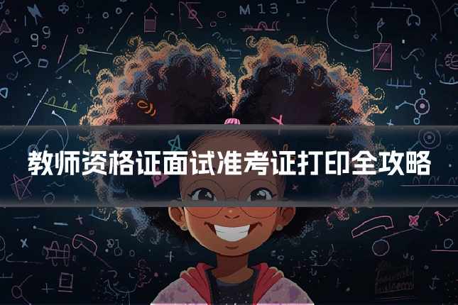 教师资格证面试准考证打印全攻略