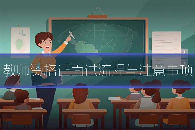 教师资格证面试流程与注意事项