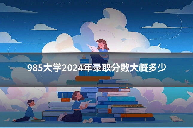 985大学2024年录取分数大概多少