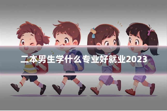 二本男生学什么专业好就业2023