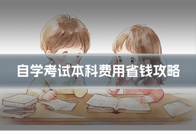 自学考试本科费用省钱攻略