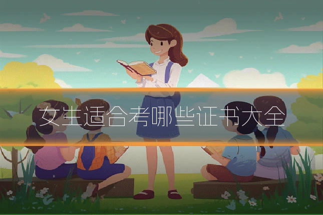 女生适合考哪些证书大全