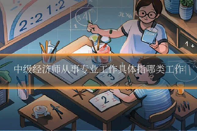 中级经济师从事专业工作具体指哪类工作