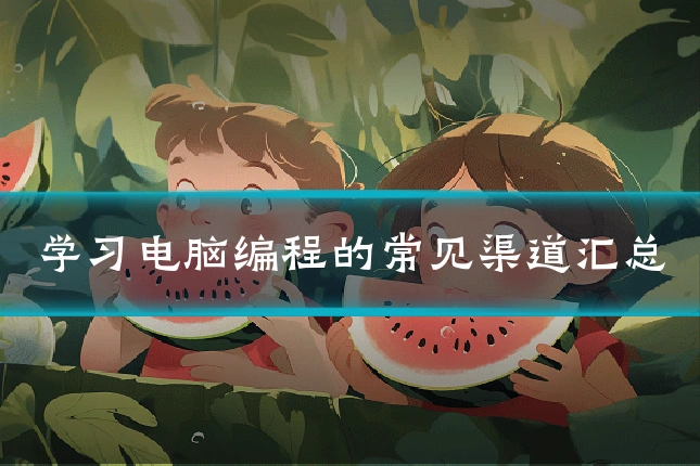 学习电脑编程的常见渠道汇总