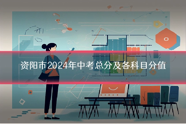资阳市2024年中考总分及各科目分值