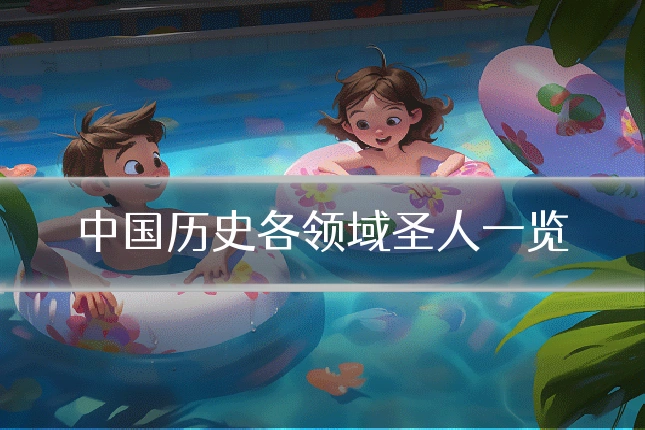 中国历史各领域圣人一览