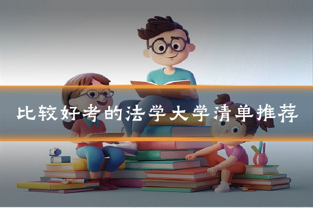 比较好考的法学大学清单推荐