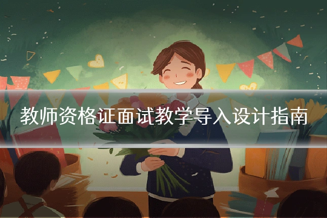 教师资格证面试教学导入设计指南