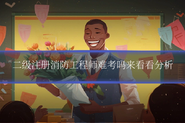 二级注册消防工程师难考吗来看看分析