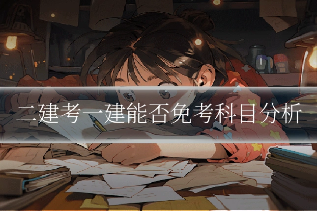 二建考一建能否免考科目分析