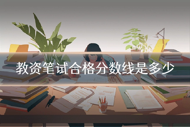 教资笔试合格分数线是多少