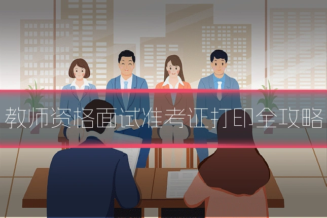 教师资格面试准考证打印全攻略