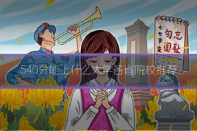 540分能上什么大学各省院校推荐