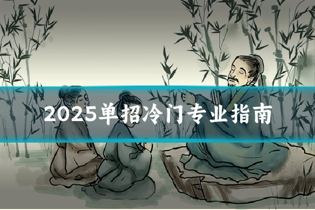 2025单招冷门专业指南