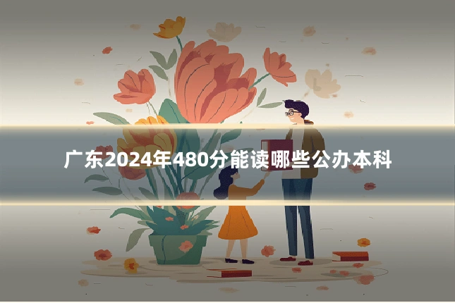 广东2024年480分能读哪些公办本科