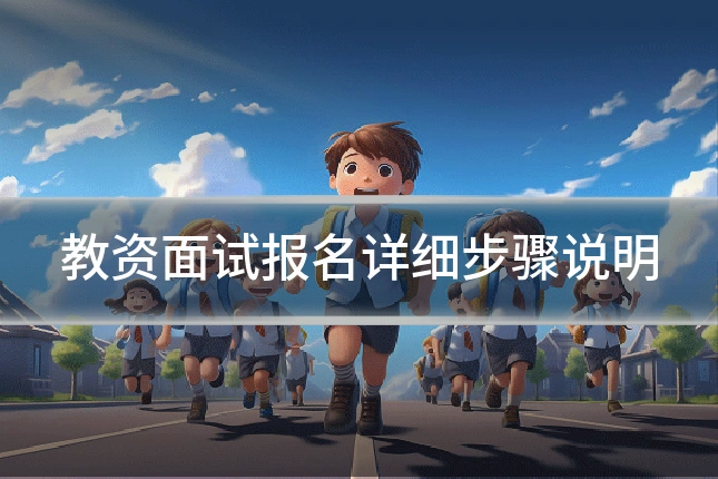 教资面试报名详细步骤说明
