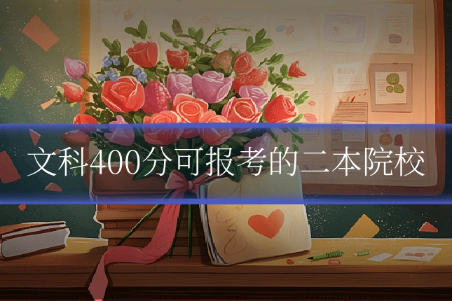文科400分可报考的二本院校