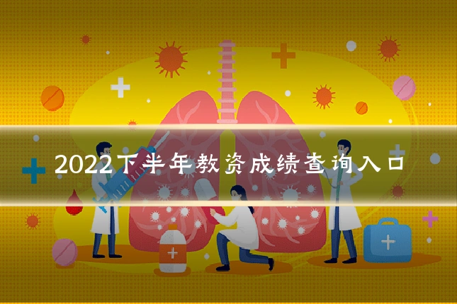 2022下半年教资成绩查询入口