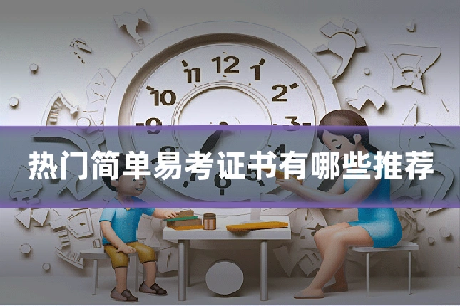 热门简单易考证书有哪些推荐