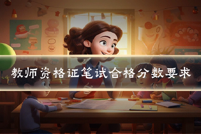 教师资格证笔试合格分数要求