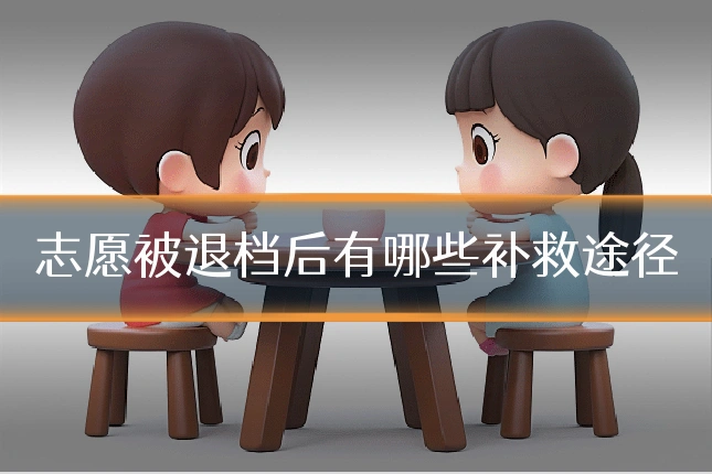 志愿被退档后有哪些补救途径