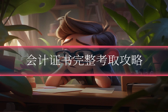 会计证书完整考取攻略