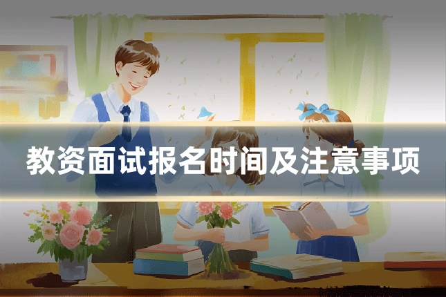 教资面试报名时间及注意事项