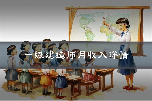 一级建造师月收入详情