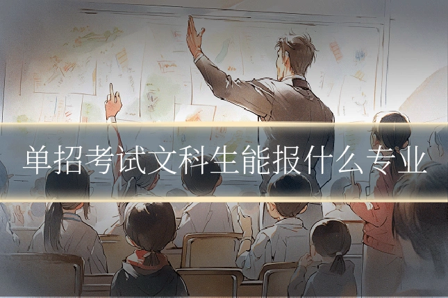 单招考试文科生能报什么专业