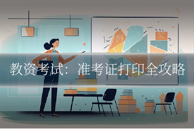 教资考试:准考证打印全攻略