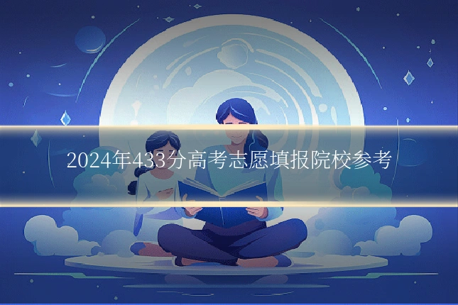 2024年433分高考志愿填报院校参考
