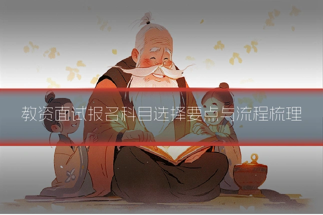 教资面试报名科目选择要点与流程梳理