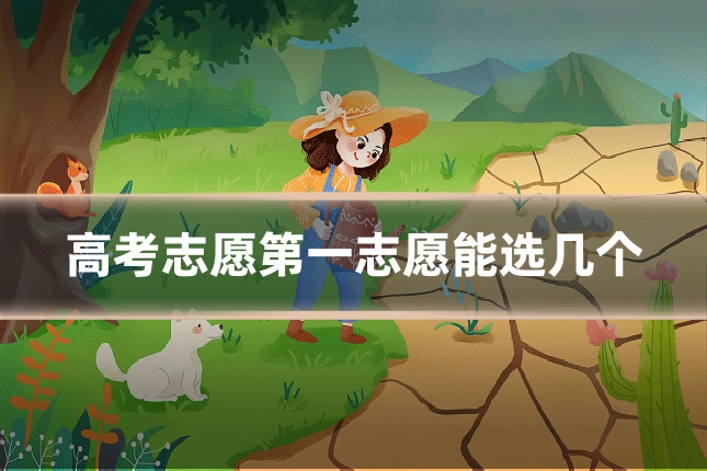 高考志愿第一志愿能选几个